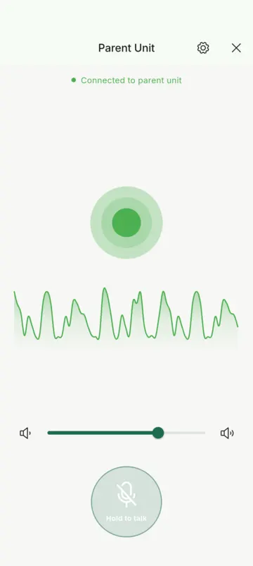Vaava baby monitor parent-unit screen