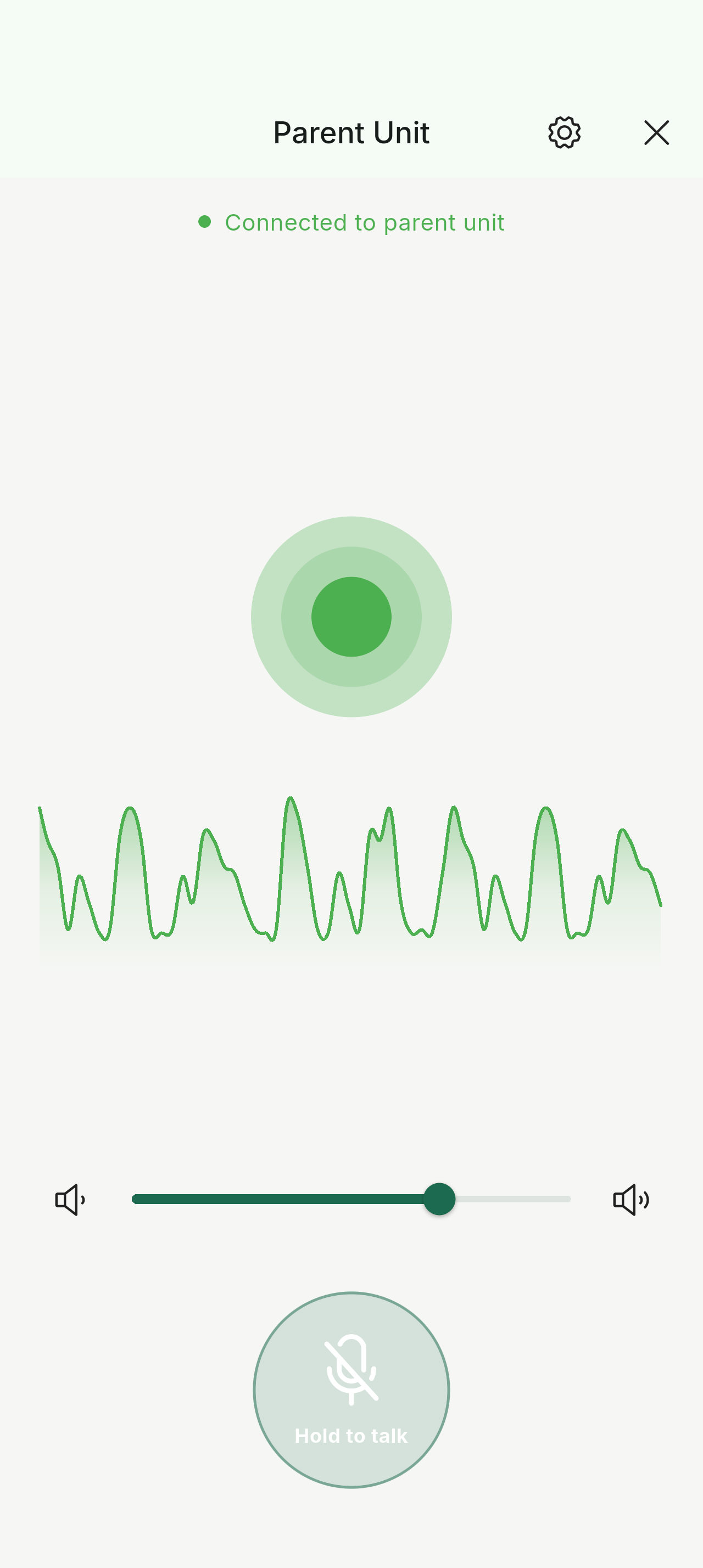 Vaava Babymonitor Elternteileinheitsbildschirm