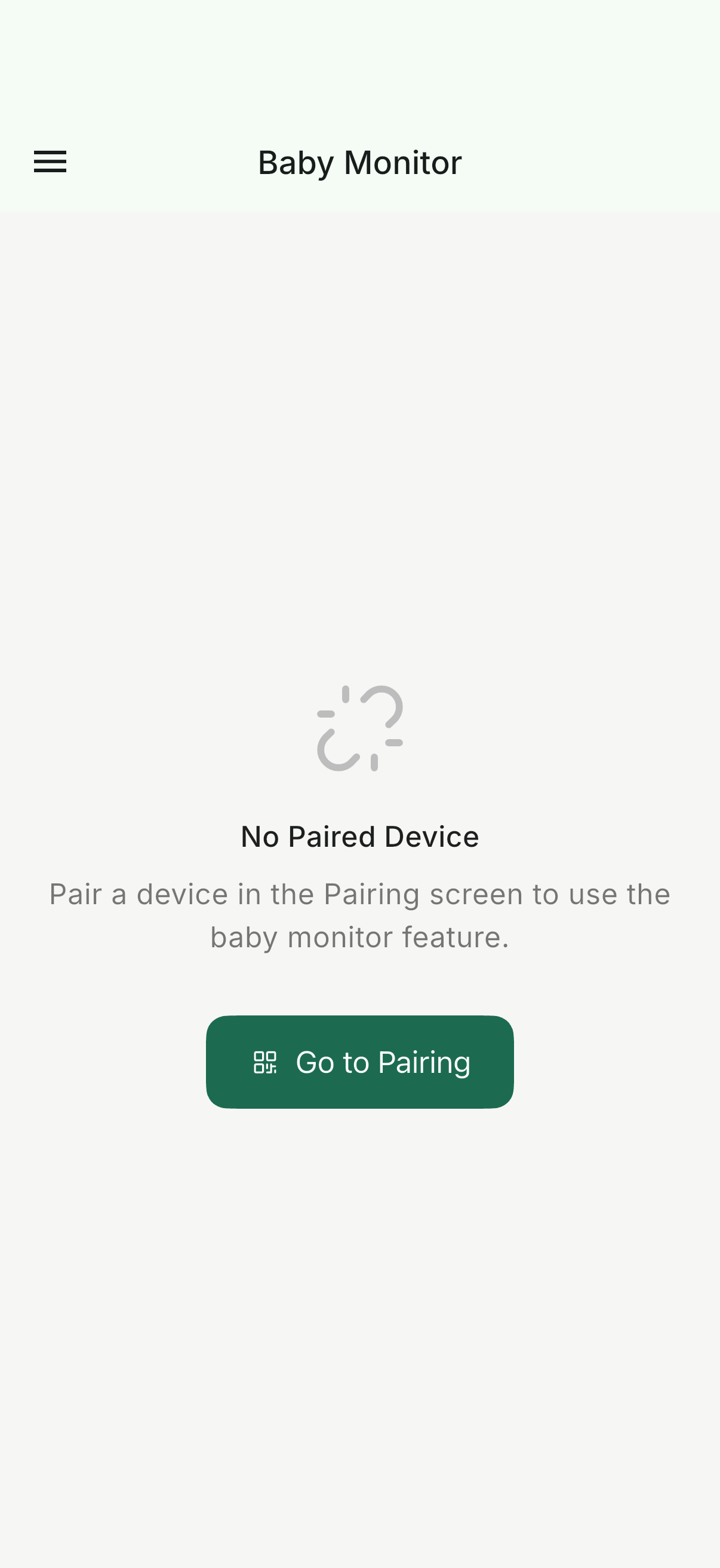 Vaava baby monitor live audio screen